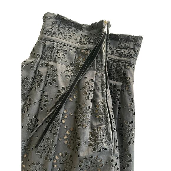 Marc Jacobs Pleated Eyelet Skirt A-line Knee Length Classic Size 8 - Picture 6 of 9